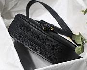 Dior Bobby Lychee Pattern Medium Black - 22x17x6cm - 3