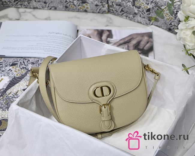 Dior Bobby Lychee Pattern Medium Beige - 22x17x6cm - 1