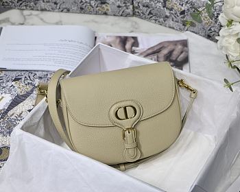 Dior Bobby Lychee Pattern Medium Beige - 22x17x6cm