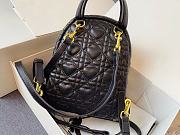 Christian Dior Mini Dioramour Dior Backpack Black – 16 x 21 x 8.5 cm - 4