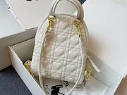 Christian Dior Mini Dioramour Dior Backpack White – 16 x 21 x 8.5 cm - 4