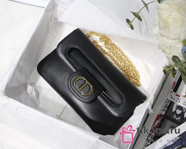 Christian Dior Double Handbag Black - M8018 – 28 x 16.5 x 3 cm - 1