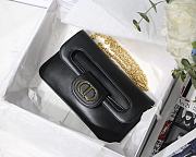 Christian Dior Double Handbag Black - M8018 – 28 x 16.5 x 3 cm - 1