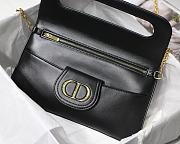 Christian Dior Double Handbag Black - M8018 – 28 x 16.5 x 3 cm - 3