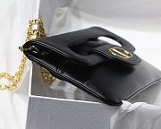 Christian Dior Double Handbag Black - M8018 – 28 x 16.5 x 3 cm - 4
