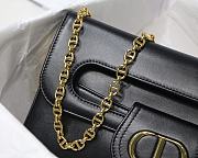 Christian Dior Double Handbag Black - M8018 – 28 x 16.5 x 3 cm - 6