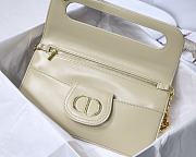 Christian Dior Double Handbag White - M8018 – 28 x 16.5 x 3 cm - 5