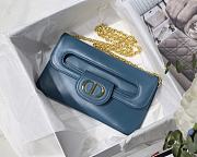 Christian Dior Double Handbag Blue - M8018 – 28 x 16.5 x 3 cm - 1