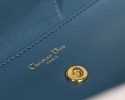 Christian Dior Double Handbag Blue - M8018 – 28 x 16.5 x 3 cm - 6