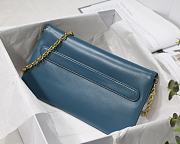 Christian Dior Double Handbag Blue - M8018 – 28 x 16.5 x 3 cm - 4