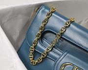 Christian Dior Double Handbag Blue - M8018 – 28 x 16.5 x 3 cm - 2