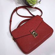 Louis Vuitton Pochette Metis Monogram Empreinte Leather Red - M41487 - 25cm x 19cm x 9cm - 3