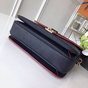 Louis Vuitton Pochette Metis Monogram Empreinte Leather Navy Blue/Red - M41487 - 25cm x 19cm x 9cm - 4