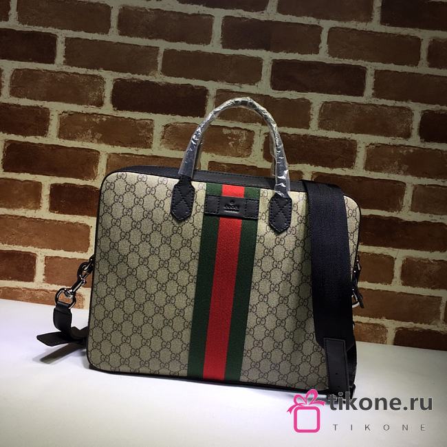 Gucci Ophidia GG Briefcase Black – 37x29x6.5 cm - 1