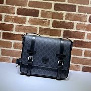 Gucci Messenger Bag Black Leather  – 28x24x8.5 cm - 1