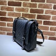 Gucci Messenger Bag Black Leather  – 28x24x8.5 cm - 5