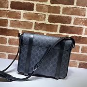 Gucci Messenger Bag Black Leather  – 28x24x8.5 cm - 3