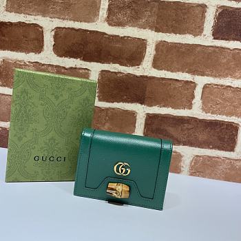 Gucci Diana Card Case Wallet Green 658244  