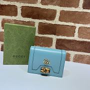 Gucci Diana Card Case Wallet Light Blue - 658244  – 11x8x2.5 cm - 1