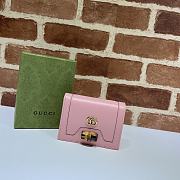 Gucci Diana Card Case Wallet Pink 658244  - 1