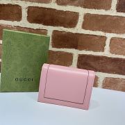 Gucci Diana Card Case Wallet Pink 658244  - 4