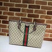 Gucci Ophidia GG Medium Tote  Beige/Ebony GG Supreme Canvas - 631685  – 38x28x14 cm - 5