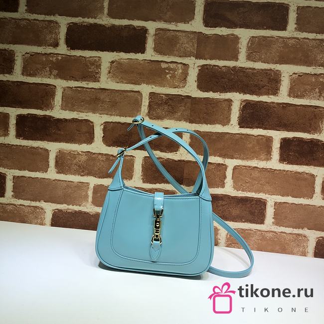 Gucci Jackie 1961 Mini Hobo Bag Blue – 19x13x3cm - 1