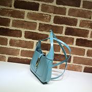 Gucci Jackie 1961 Mini Hobo Bag Blue – 19x13x3cm - 3