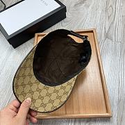 Gucci Original GG Canvas Baseball Hat With Web Beige/ebony  - 2