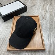 Gucci Original GG Canvas Baseball Hat With Web Black - 1