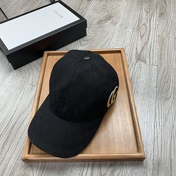 Gucci Original GG Canvas Baseball Hat With Web Black