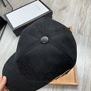 Gucci Original GG Canvas Baseball Hat With Web Black - 6