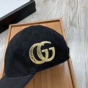 Gucci Original GG Canvas Baseball Hat With Web Black - 4