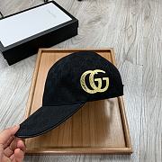 Gucci Original GG Canvas Baseball Hat With Web Black - 2