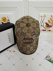 Gucci GG Canvas Baseball Hat Beige/Brown - 576253 - 4