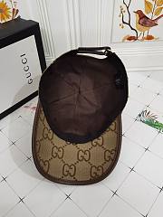 Gucci GG Canvas Baseball Hat Beige/Brown - 576253 - 2