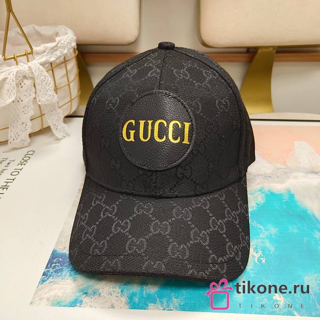 Gucci GG Canvas Baseball Hat Black- 576253 - 1