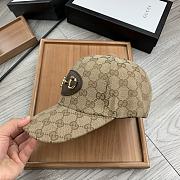 Gucci GG 1955 Horsebit Hat Beige/ebony - 6