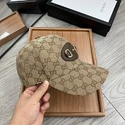 Gucci GG 1955 Horsebit Hat Beige/ebony - 3