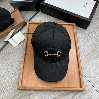 Gucci GG 1955 Horsebit Hat Black