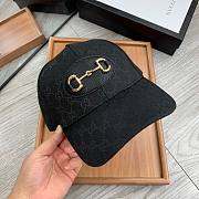 Gucci GG 1955 Horsebit Hat Black - 4