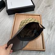 Gucci GG Canvas Baseball Hat Leather - 5