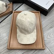 Gucci GG Lamé Baseball Hat White - 1