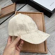 Gucci GG Lamé Baseball Hat White - 4