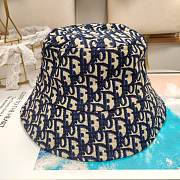 Dior Gold Silk Embroidered Fisherman Bucket Hat 01 - 2