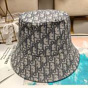 Dior Gold Silk Embroidered Fisherman Bucket Hat 02 - 2