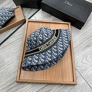 Dior D-Oblique Small Brim Bucket Hat Blue - 2