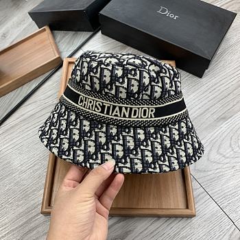 Dior D-Oblique Small Brim Bucket Hat Black