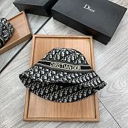 Dior D-Oblique Small Brim Bucket Hat Black - 3