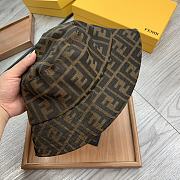 Fendi Brown Tech Fabric Bucket Hat - 4